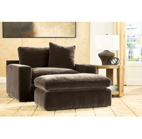 Maxton Heights Bittersweet Upholstered Chair and A Half with Pillow