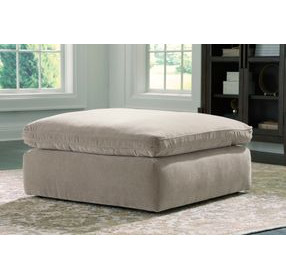 Maxton Heights Pebble Upholstered Square Oversized Accent Ottoman