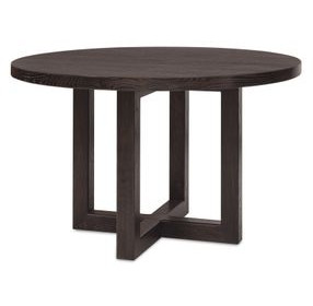 Driftwood Black 48" Round Dining Table