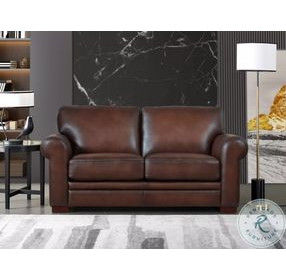 Danforth Caramel Leather 70" Loveseat