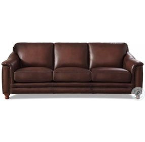 Bexley Caramel Leather Living Room Set with Nailhead Trim
