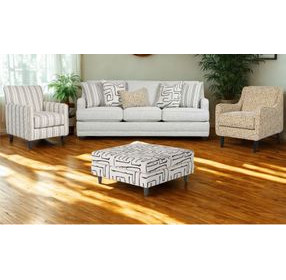 Durango Pewter Recessed Arms 87" Sofa
