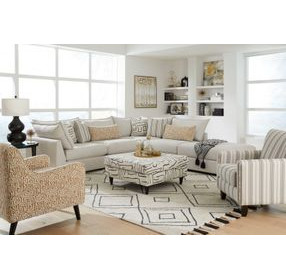 Durango Pewter Unica Oxford Performance Fabric Accent Chair