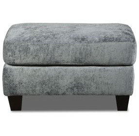 Scarborough Steel Blue Square Ottoman