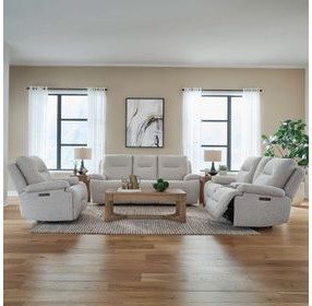 Cameron Nathan Ginger 89" Zero Gravity Power Reclining Living Room Set with USB Charging