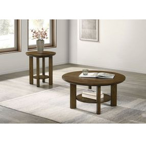Ottowa Brown Round End Table