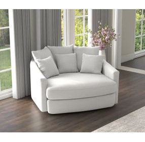 Matty White 57" Cuddle Chaise