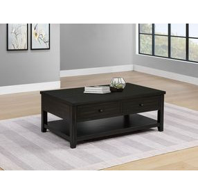 Payne Distressed Java Rectangular Lift Top Coffee Table