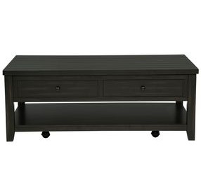 Payne Distressed Java Rectangular Lift Top Occassional Table Set