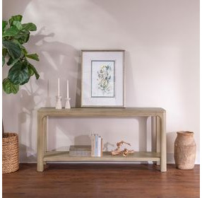 Solano Weathered Mango Rectangular Console Table