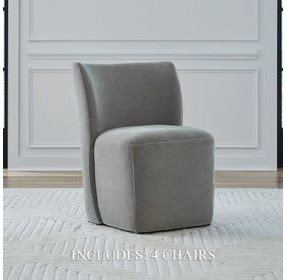 Accent Dining Sapphire Upholstered Dining Chair Set of 4