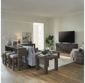 Cascade Falls Satin Espresso 100" Extendable Rectangular Dining Table