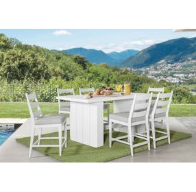 Nash Outdoor Dining Gray Upholstered Outdoor Bar Stool Set of 2
