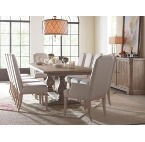Monteverdi Sun Bleached Cypress 120" Extendable Rectangular Dining Table