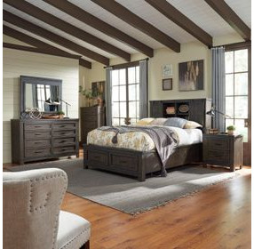 Thornwood Hills Rock Beaten Brown 8 Drawer Dresser with Mirror
