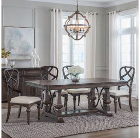 Provence Park Chateau Brown 102" Extendable Rectangular Dining Table