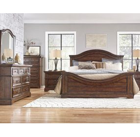 Stonebrook Tobacco King Panel Bed