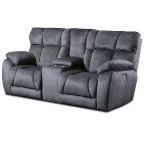 Wild Card Charcoal 82" Power Reclining Loveseat with Cup Holders and USB Charging