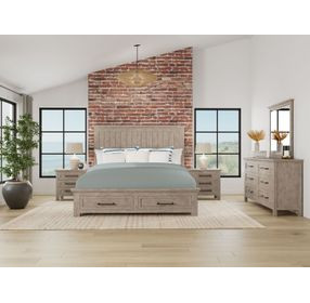Bennett Frosted Gray Rectangular Dresser Mirror
