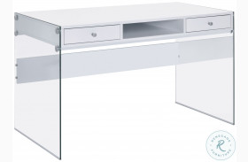 Dobrev Gloss White Computer Desk