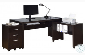 Skylar Cappuccino L Desk