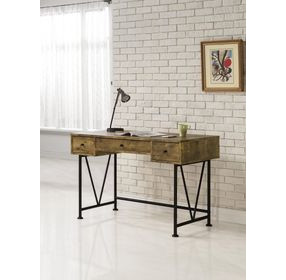 Analiese Antique Nutmeg and Black Writing Desk