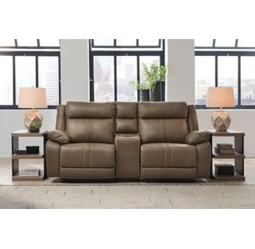 Ultra Max Biscotti 3 Piece Modular Power Reclining Sectional with Console USB Charging and Audio Console