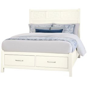 Tide And Timber White Maple Panel Storage Bedroom Set