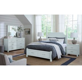 Tide And Timber Blue Maple King Pencil Poster Storage Bed