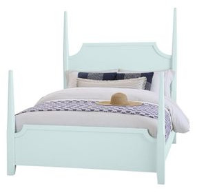 Tide And Timber Blue Maple California King Pencil Poster Bed