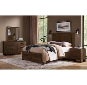 Lodge and Loft Dark Oak 6 Drawer Dresser