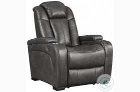 Turbulance Quarry Power Recliner with Adjustable Headrest