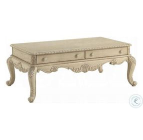 Ragenardus Antique White Rectangular Occassional Table Set