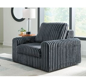 Carnon Gunmetal 50" Power Gliding Chaise with USB Charging