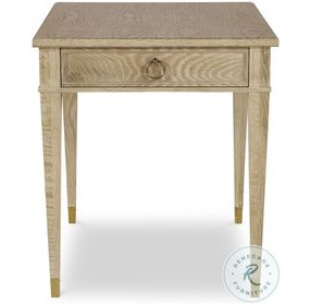 Maison '47 Blonde Cerused 1 Drawer Side Table