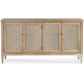 Maison '47 Blonde Cerused Mesh Front Sideboard