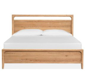 Somerset Butternut Panel Bedroom Set