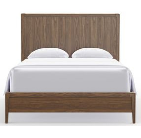 Nordhaven Nordic Walnut Panel Bedroom Set