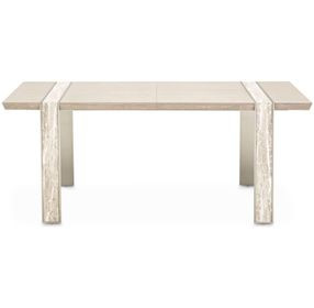 Lotus Bay Sand Extendable Rectangular Narrow Dining Room Set