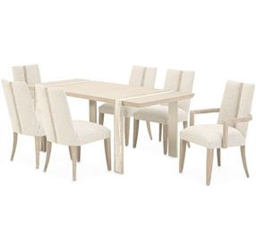 Lotus Bay Sand 100" Extendable Rectangular Narrow Dining Table