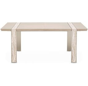 Lotus Bay Sand Extendable Rectangular Wide Dining Room Set