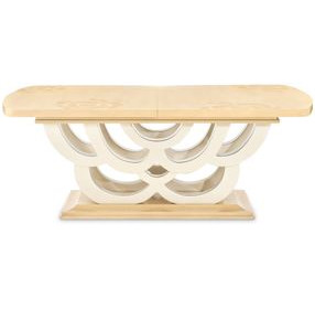 Camellia Field Caramel Extendable Rectangular Dining Room Set