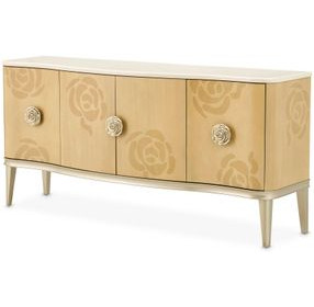 Camellia Field Caramel 4 Door Sideboard
