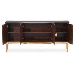 Camellia Field Warm Pecan Sideboard with Adjustable Shelves