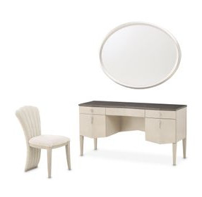 Fantosini Cappuccino Upholstered Vanity Chair