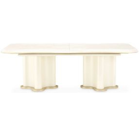 La Terrazza Creamy Pearl Extendable Rectangular Dining Room Set