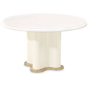 La Terrazza Creamy Pearl Round Dining Room Set
