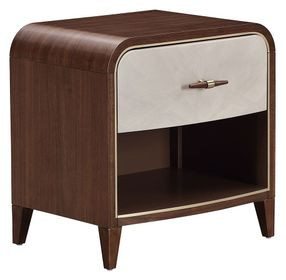 Houston Walnut 1 Drawer Nightstand