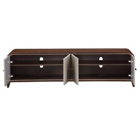Houston Walnut 80" Media Cabinet
