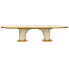 Scotts Square Light Champagne Extendable Oval Dining Room Set